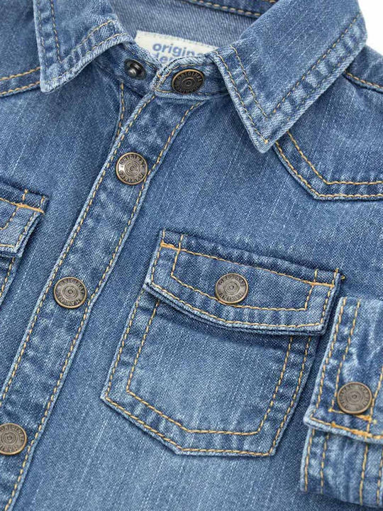 Παιδικό Πουκάμισο Μακρυμάνικο Τζιν Denim