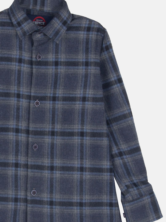 Joyce Kids Checked Shirt Gray