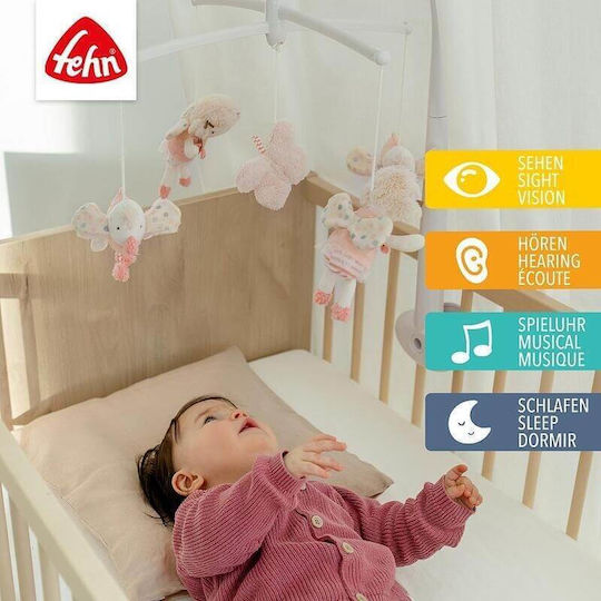 Fehn Mobilă Pătuț cu Muzică și Rotație pentru 0++ Luni