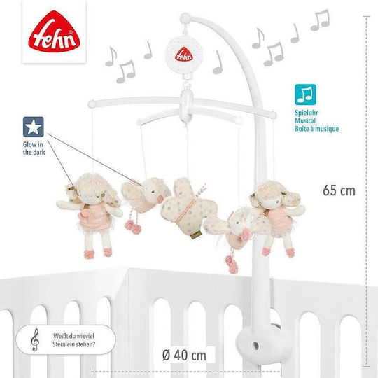 Fehn Mobilă Pătuț cu Muzică și Rotație pentru 0++ Luni