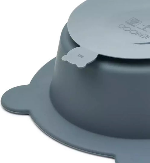 Liewood Kids Food Bowl Peony Made of Silicone Green Set of 2
