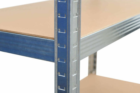 Awtools 5-shelf Rack 180x90x40 Load Capacity 100kg 3.3mm Push-fit Quick Assembly