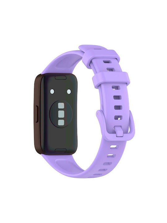 Best Accessories Silicon Strap Purple Huawei Band 8 Huawei Band 9