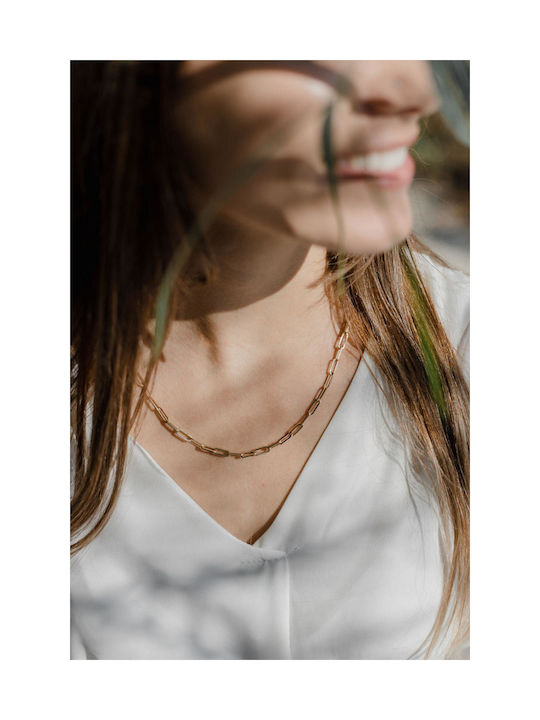 Themelidis Jewels Γυναικεία Χρυσή Αλυσίδα Λαιμού 14Κ Μήκους 45cm