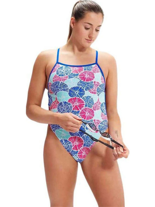 Speedo Allover Αγωνιστικό Ολόσωμο Μαγιό Πολύχρωμο