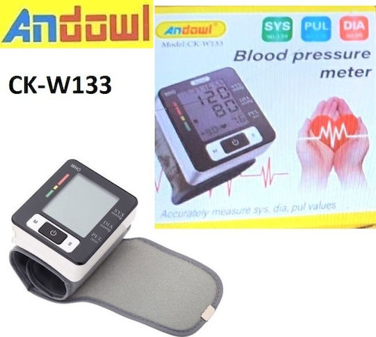 Andowl Electronical Blood Pressure Monitor Wrist CK-W133