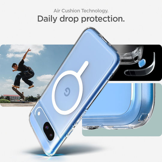 Spigen Ultra Hybrid Onetap Back Cover Plastic 2mm White (Google Pixel 8a)