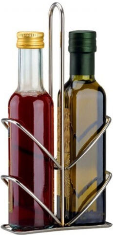 Edelstahlhalter für Öl- und Essigflaschen 250 ml