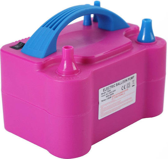 Electric Balloon Pump 600 W Pink Blue
