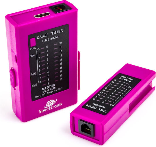 Spacetronik Kabeltester Netzwerk HDMI