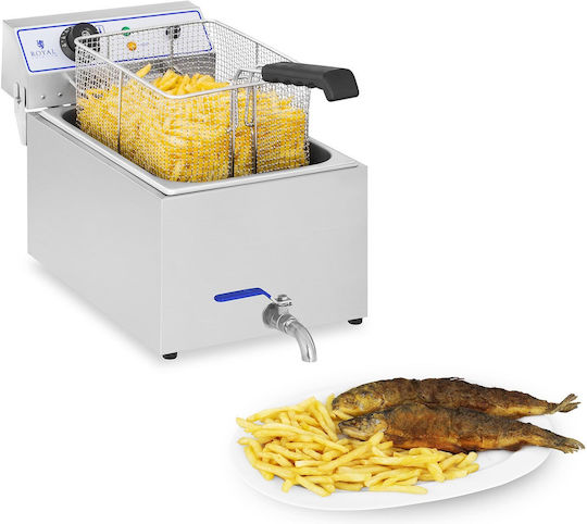 Professionelle Fritteuse Fisch Chips Hahn 3000W 17L Royal Catering RCEF 15E