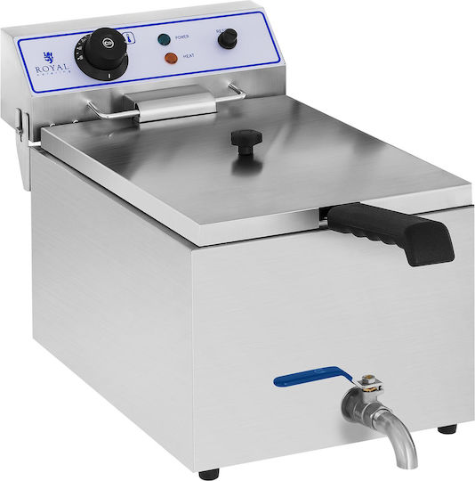 Professionelle Fritteuse Fisch Chips Hahn 3000W 17L Royal Catering RCEF 15E
