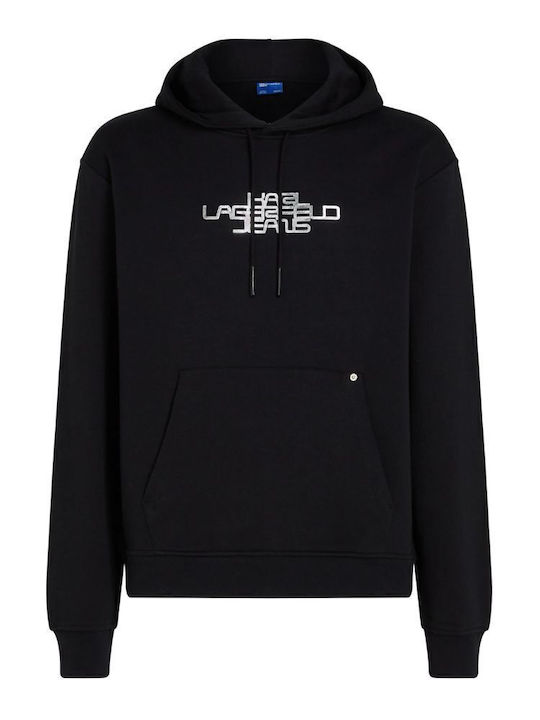 Sweatshirt with Hood Black