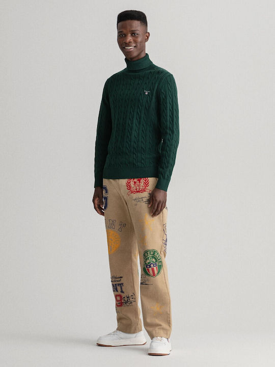 Πουλόβερ Μακρυμάνικο Tartan Green