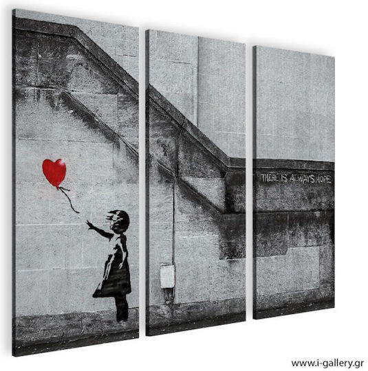 I-gallery There Is Always Τρίπτυχος Πίνακας σε Καμβά 130x130cm