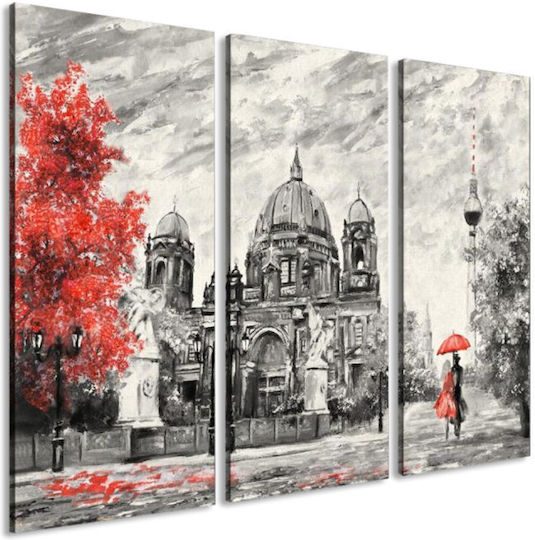 I-gallery Threefold Painting on Canvas 70x70cm