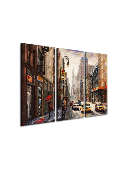 I-gallery Threefold Painting on Canvas 100x70cm