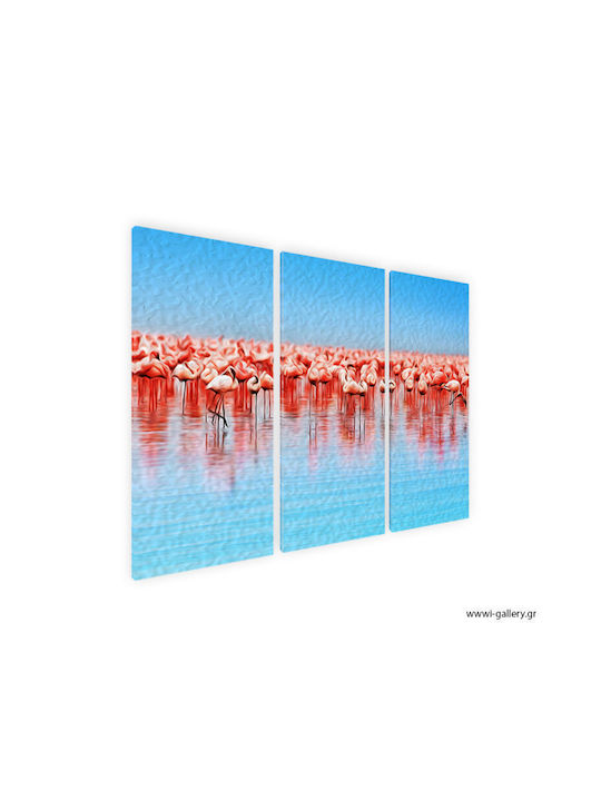 I-gallery Τρίπτυχος Πίνακας σε Καμβά 100x100cm