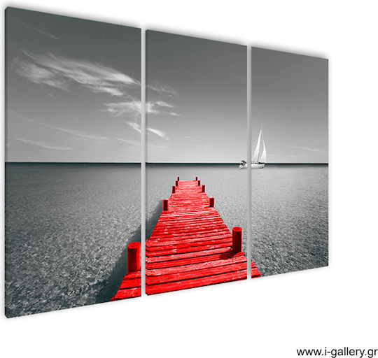 I-gallery Threefold Painting on Canvas 70x70cm