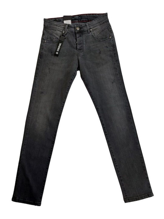 Ανδρικό Παντελόνι Τζιν Ελαστικό Slim Fit Γκρι
