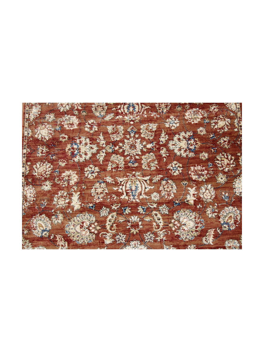 Rug Rectangular Cotton Red