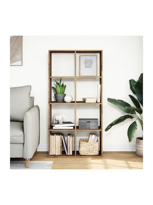 Bookcase Coffee 69.5x29x137.5cm