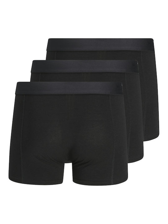 Jack & Jones Herren Boxershorts Schwarz 3Packung