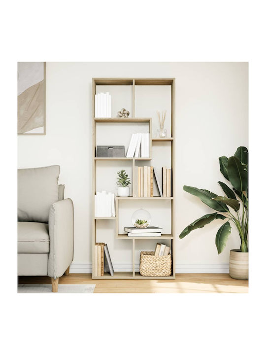 Bookcase Coffee 67x25x161.5cm