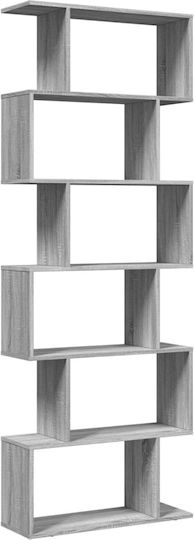 Bibliothek Grau 70x24x193cm