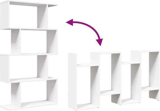 White Bookcase 70x24x129cm