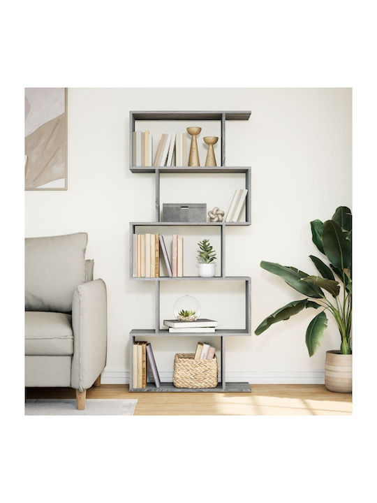 Bookcase Grey 70x24x161cm