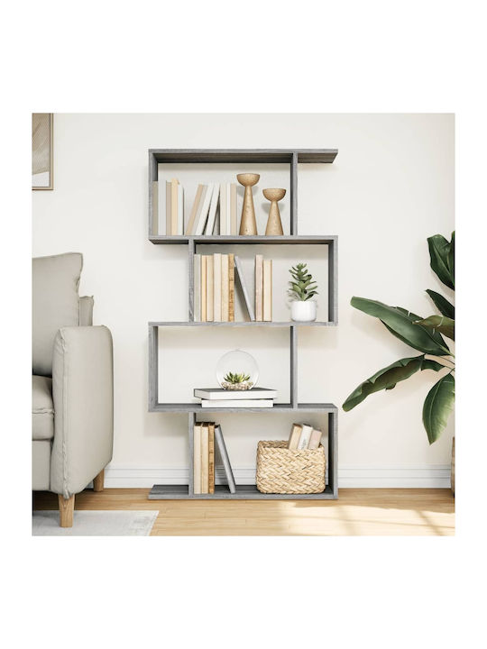 Bookcase Grey 70x24x129cm