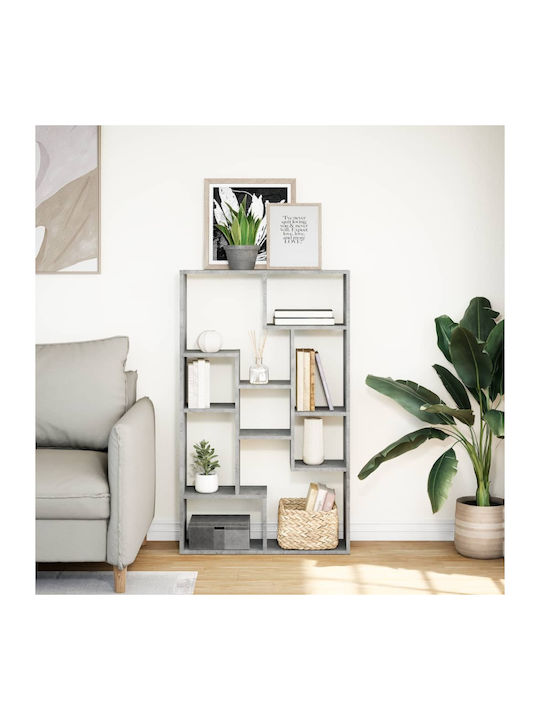 Bookcase Grey 72x20x120cm