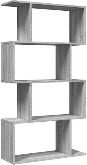 Grey Bookcase 70x24x129cm