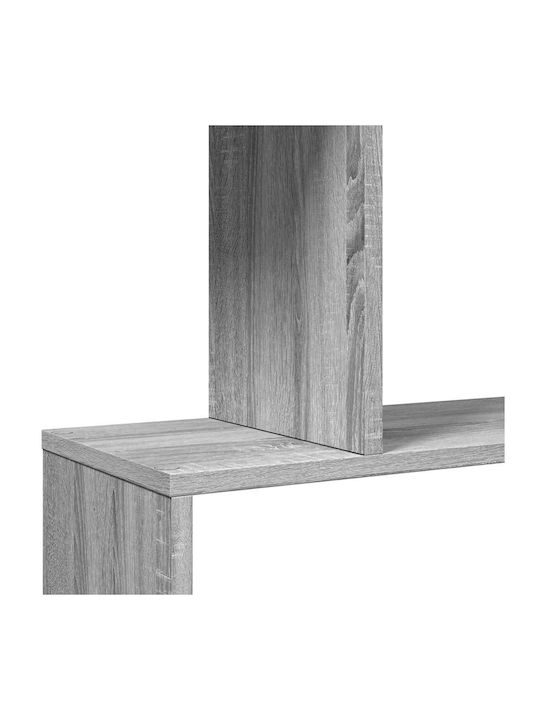 Grey Bookcase 70x24x161cm