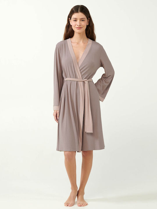 Vamp Winter Damen Robe Gray Cloud