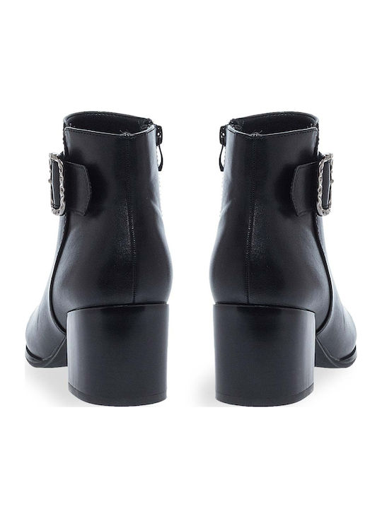 Women's Ankle Boots with Medium Heel Black