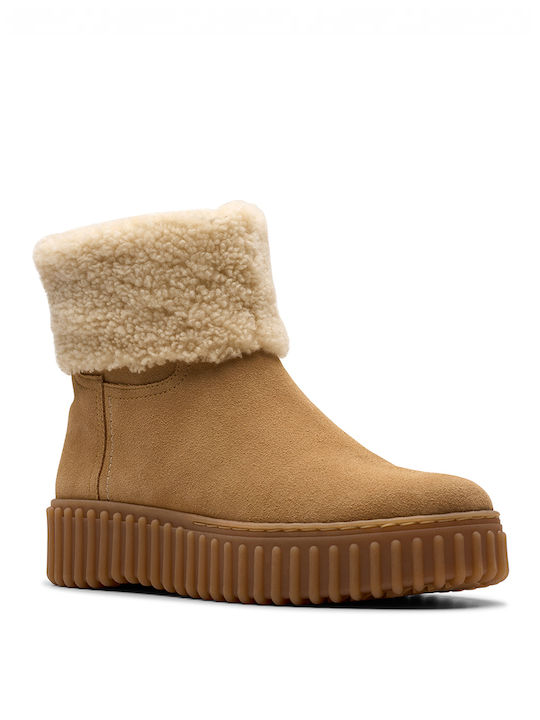 Clarks Torhill Turn Boots Tabac Brown