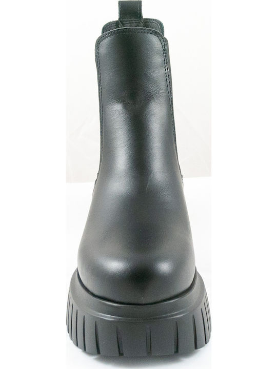 Leather Women's Chelsea Boots Black