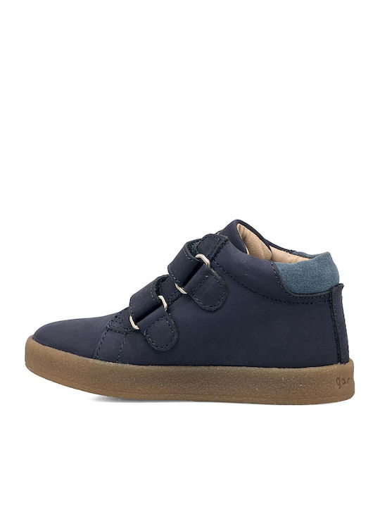 Παιδικά Sneakers High με Σκρατς Μπλε