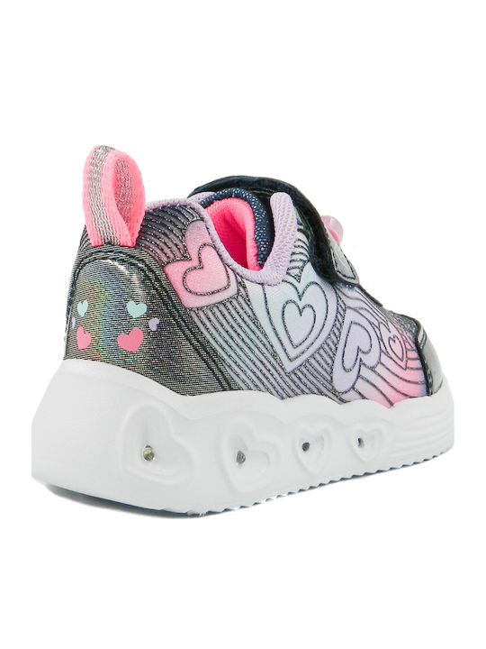 Kids Sneakers with Scratch & Lights Gray