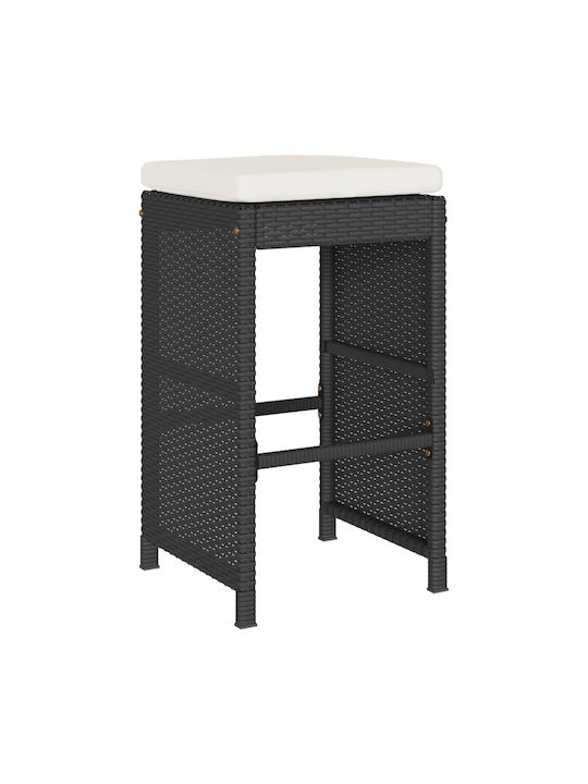 Stool for Bar Outdoor Black 40x40x76cm