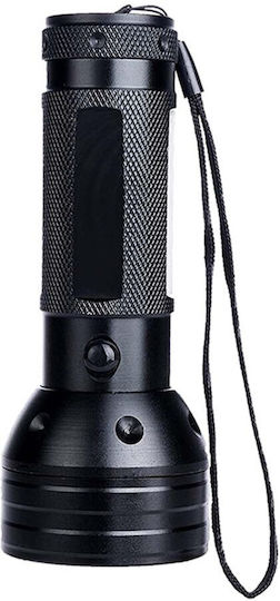 LED UV Taschenlampe Zola Wasserdicht Aluminium 51 LEDs Länge 15 cm Schwarz