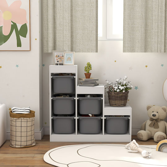 Aiyaplay Spielzeug Aufbewahrungssystem aus Kunststoff Gray 96x38.5x90cm 1Stück