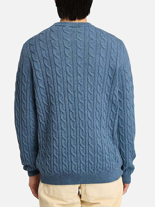 Timberland Brook Cable Crew Neck Men's Sweater Folkstone Gray Heather