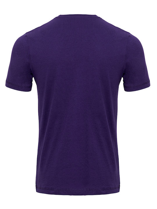 TeeShoppen T-shirt Bărbătesc cu Mânecă Scurtă Purple