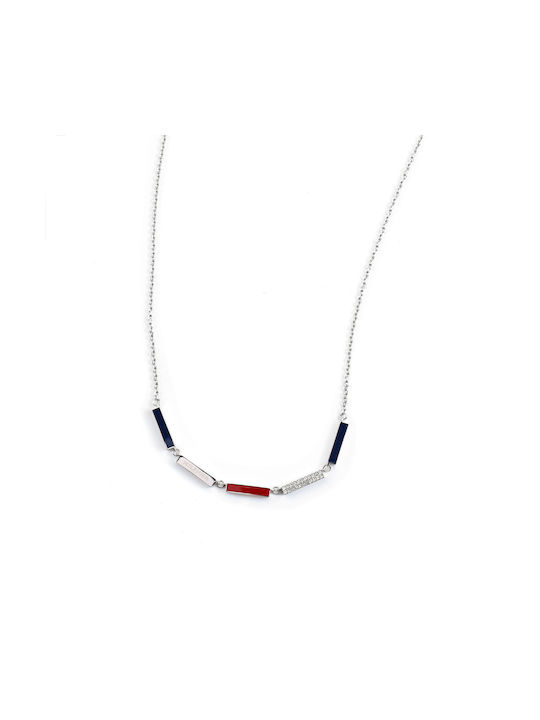 Tommy Hilfiger Necklace from Steel with Zircon