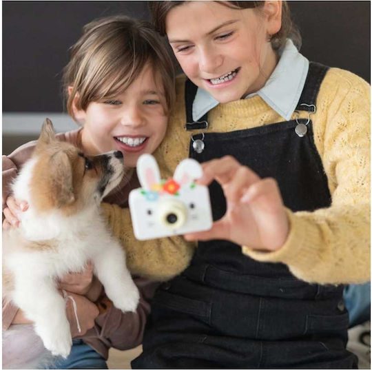The Zoofamily Zoo Friends Κουνελάκι Παιδική Φωτογραφική Μηχανή 32MP Λευκή