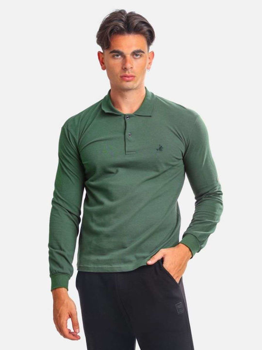 Paco & Co Men's Short Sleeve T-shirt Polo Green