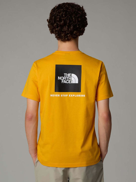 The North Face T-shirt Bărbătesc cu Mânecă Scurtă Galben